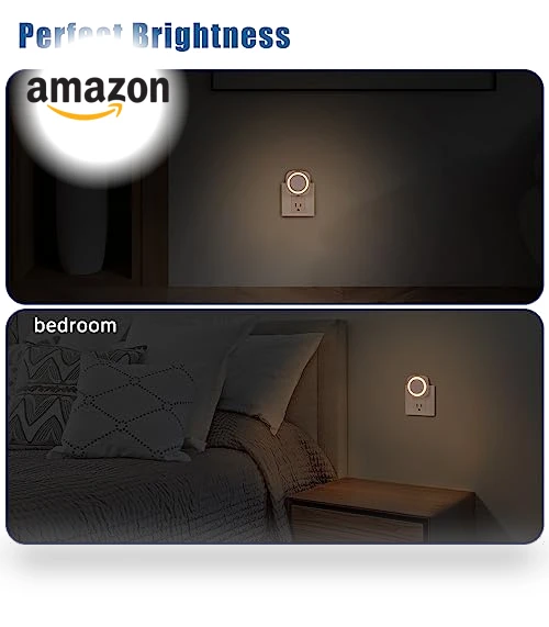 Dimmable Night Light with Dust to Dawn Sensor — Night Lights, EHENMALOM