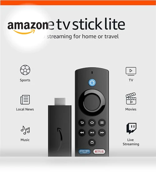 Fire TV Stick Lite — Streaming Devices, Amazon