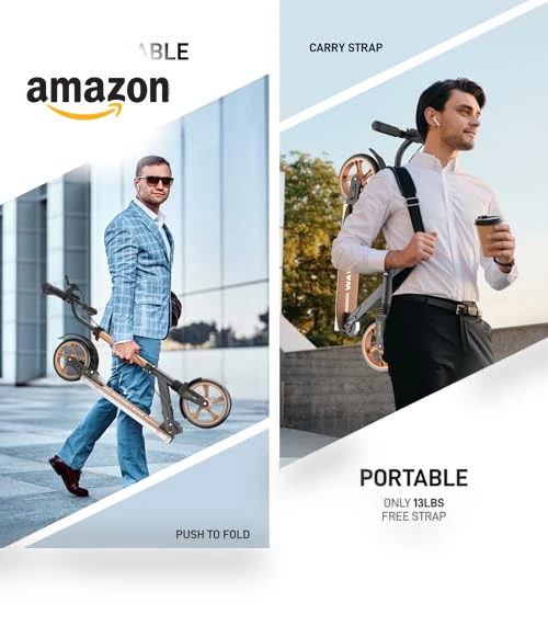 Foldable Kick Scooter — Push Scooters, WAYPLUS