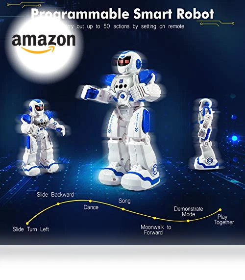 Intelligent Programmable Robot with Infrared Controller — Interactive Figures & Robots, ShanTou Shi ChengHai Qu ZhongYi WanJu ShiYe YouXian GongSi