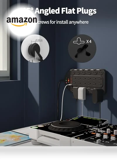 Multi-Function Power Strip Surge Protector — Power Solutions & Surge Protection, DEPOW