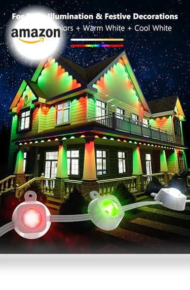 Permanent Outdoor Lights — String Lights, BrizLabs
