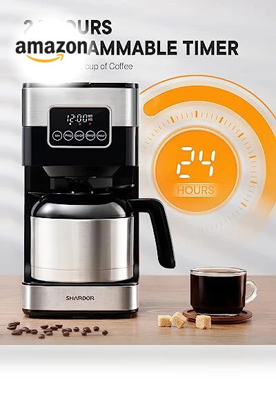 Programmable Coffee Maker with Thermal Carafe — Coffee Makers, SHARDOR