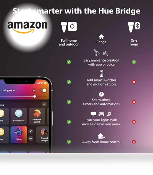 Smart 100W PAR38 LED Bulb - White and Color Ambiance Color-Changing Light — Lighting Solutions, Philips Hue