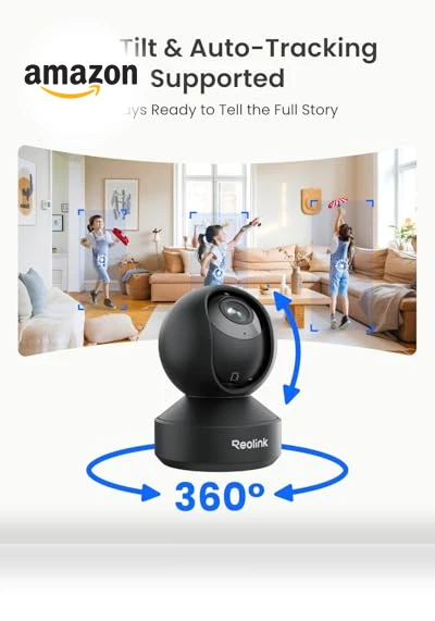 Smart 4K UHD Pan & Tilt Indoor Security Camera — Smart Home Security, Reolink Digital