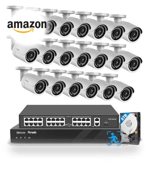 32 Channel Security Camera System 4K — Outdoor Security Cameras, PANOOB