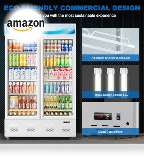 Commercial Beverage Refrigerator with Glass Door — Drink Coolers, ECEVT