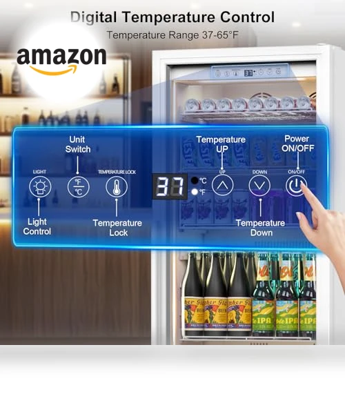 Commercial Display Refrigerator with Glass Door — Drink Coolers
