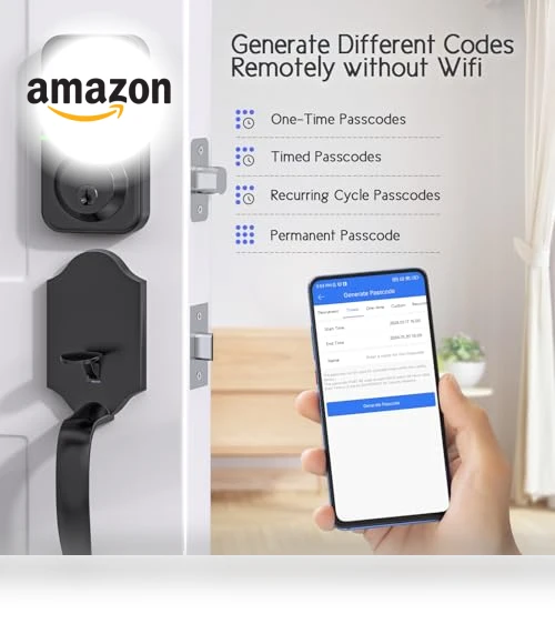 Deadbolt Smart Lock with Handle Set — Padlocks & Hasps, WiseGear