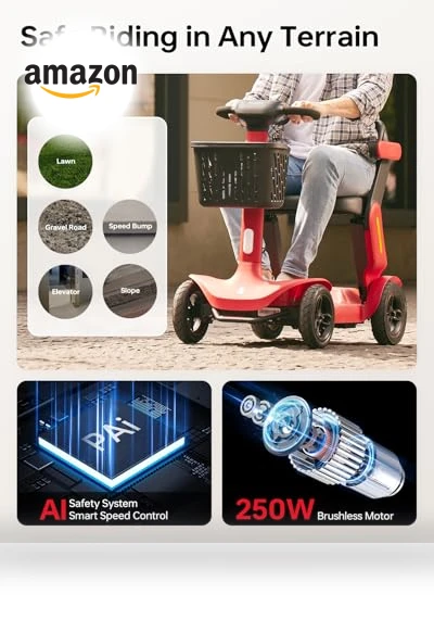Folding Mobility Scooter — Push Scooters, PAISEEC
