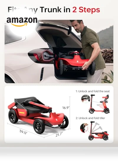 Folding Mobility Scooter — Push Scooters, PAISEEC