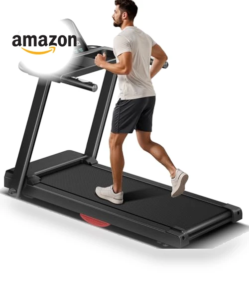 Folding Treadmill with Heart Rate Sensor — Treadmills, LONTEK