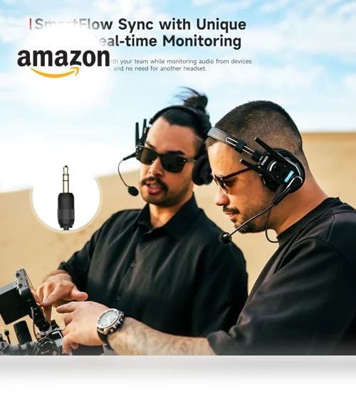 Full Duplex Wireless Intercom Headset System — Audio Conferencing, SYNCO