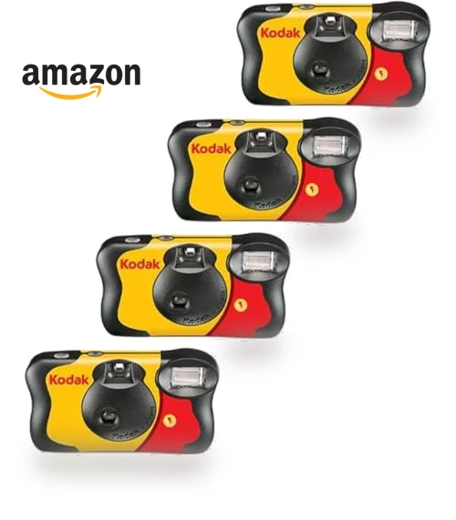 Fun Saver 35mm One-Time-Use Disposable Camera with Flash — Single-Use, KODAK