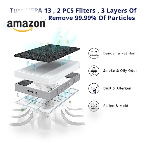 Large Room Air Purifier — Activated Carbon Air Purifiers, Lifubide