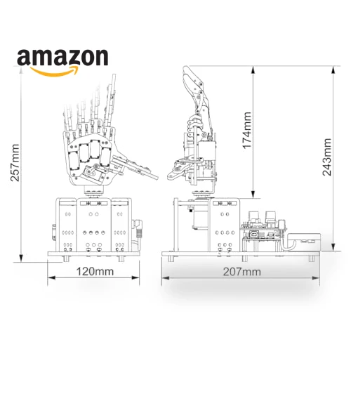 Open Source AI Bionic Robotic Hand — Robotic Enhancements, Hiwonder