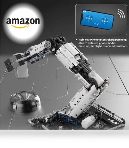 Programmable Multi-Axis Robotic Arm Building Kit — Construction Kits, VANLINNY