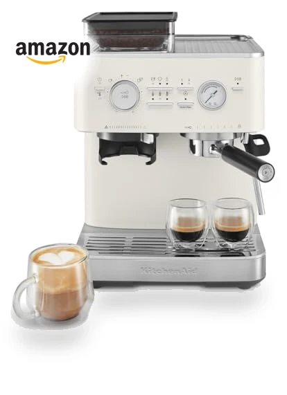 Semi Automatic Espresso Machine with Burr Grinder — Electric Coffee Grinders, KitchenAid