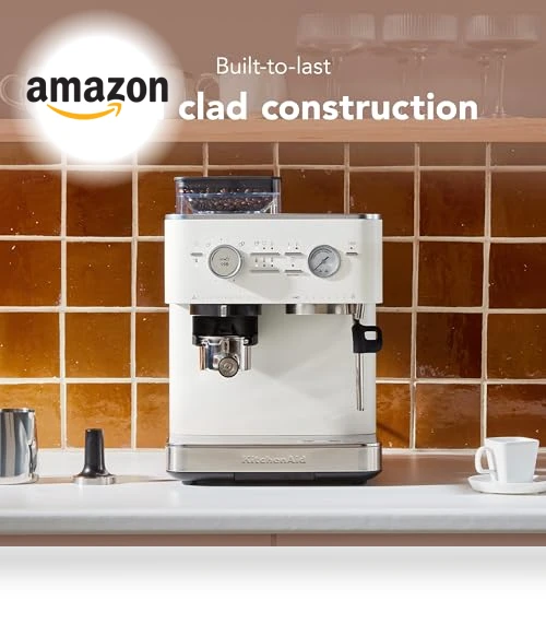 Semi Automatic Espresso Machine with Burr Grinder — Electric Coffee Grinders, KitchenAid