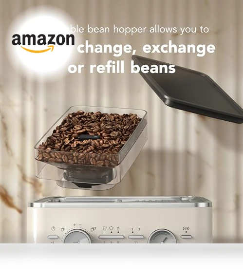 Semi Automatic Espresso Machine with Burr Grinder — Electric Coffee Grinders, KitchenAid