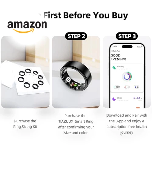 Smart Ring Activity Tracker — Smart Rings, TIAZUUX
