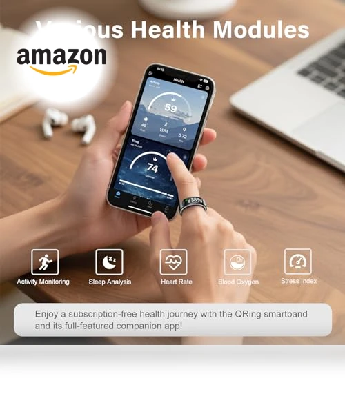 Smart Ring with Display Screen & Wireless Charging — Smart Rings, Jojovenusmall