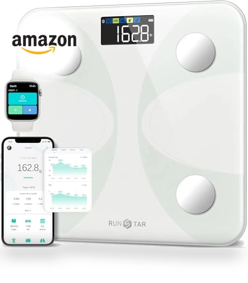 Smart Scale for Body Weight and Fat Percentage — Weight Management Tools, runstar