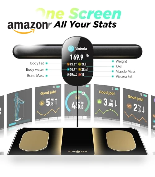 Smart Scale with Body Composition Analysis — Weight Management Tools, runstar
