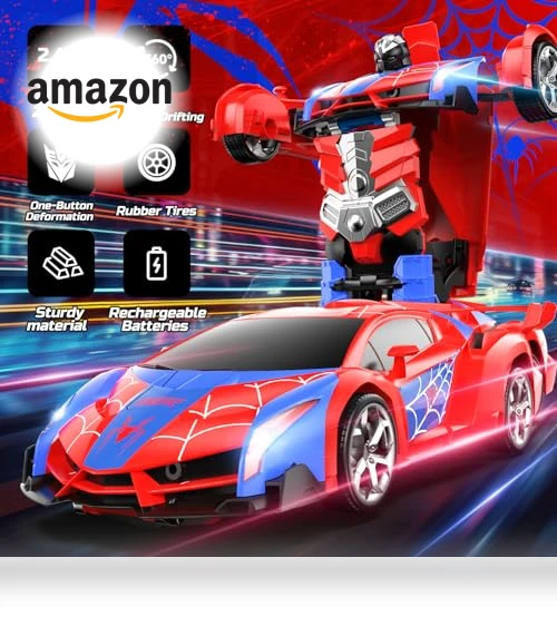 Spider RC Car Transform Robot — Remote Control Cars, DEERC