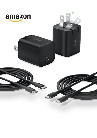 USB C Charger Block 25W (2 Pack) — Chargers, Belkin