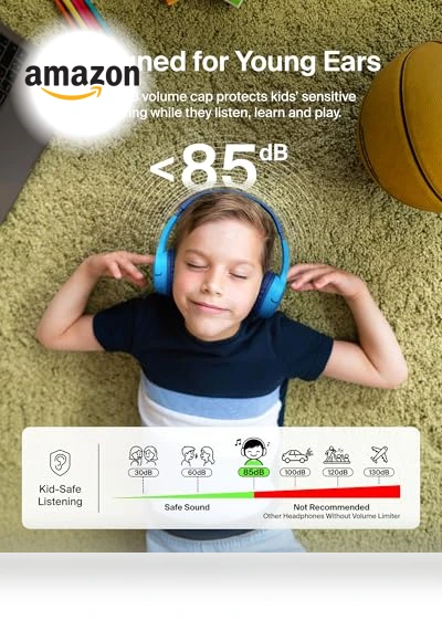 Wireless Bluetooth Kids Headphones — In-Ear Headphones, Belkin