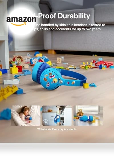 Wireless Bluetooth Kids Headphones — In-Ear Headphones, Belkin