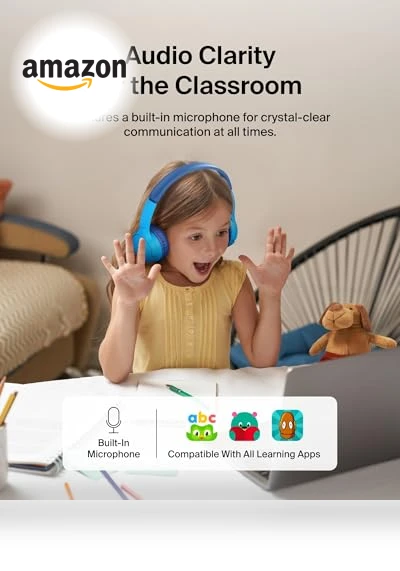 Wireless Bluetooth Kids Headphones — In-Ear Headphones, Belkin