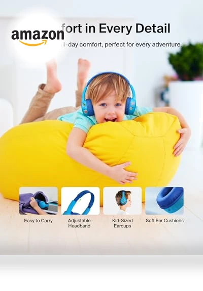 Wireless Bluetooth Kids Headphones — In-Ear Headphones, Belkin