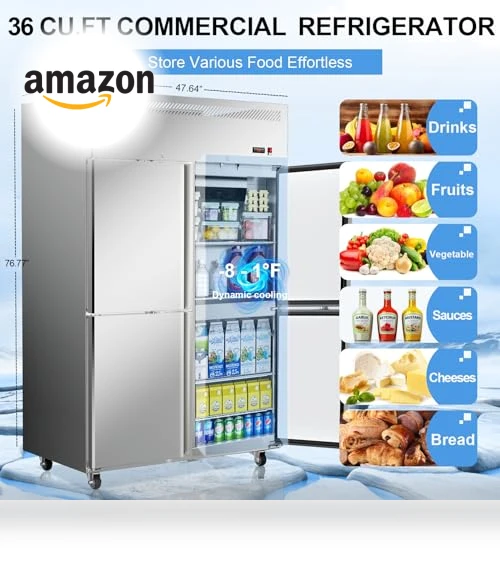 4 Door Commercial Refrigerator — Mini Fridges, ECEVT