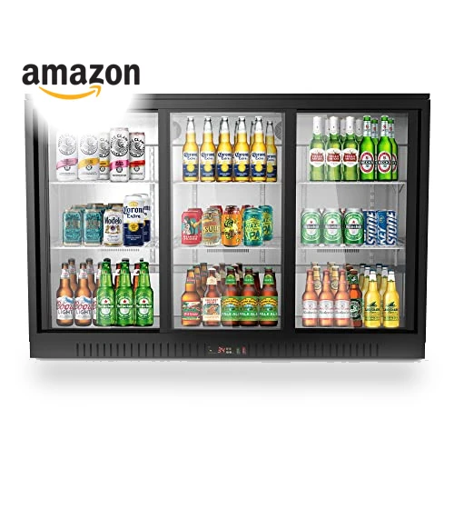 Commercial Refrigerator with Triple Sliding Door — Drink Coolers, KoolMore