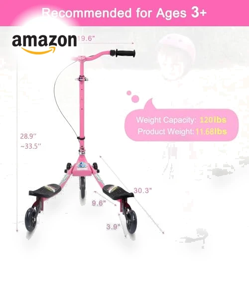 Foldable Wiggle Kick Scooter — Ride-On Toys, AODI