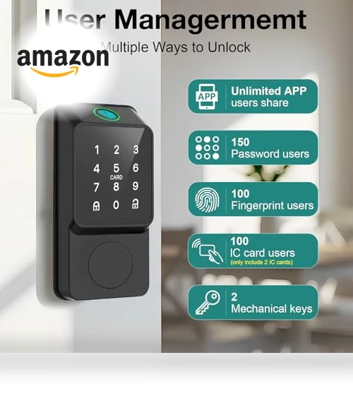 Keyless Entry Smart Door Lock — Biometric Security, Mutak