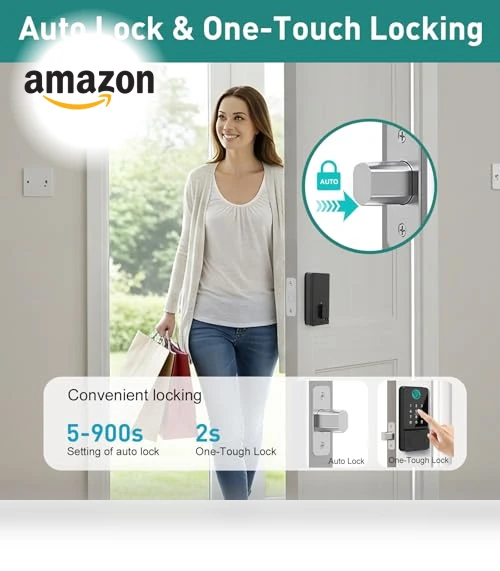Keyless Entry Smart Door Lock — Biometric Security, Mutak