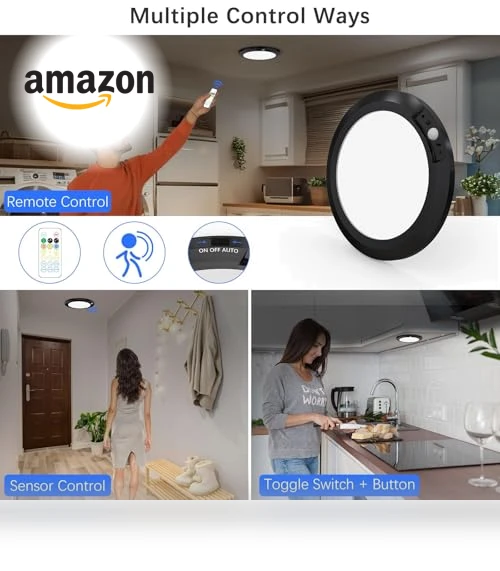 LED Ceiling Light with Motion Sensor — Overhead Lighting