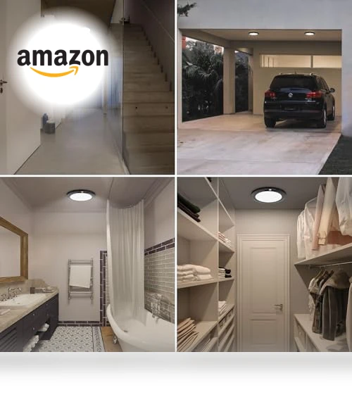 LED Ceiling Light with Motion Sensor — Overhead Lighting