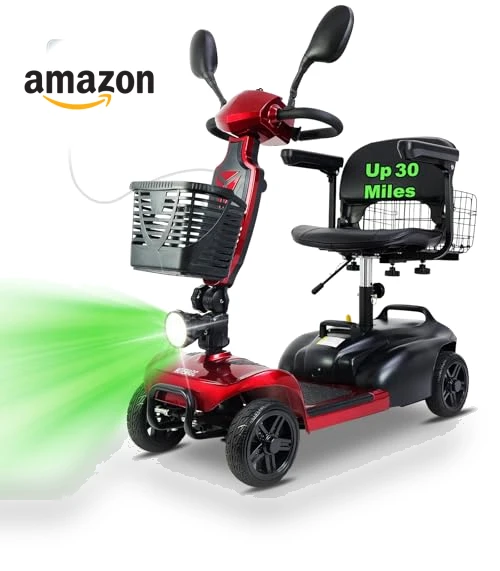 Long Range 4 Wheel Electric Mobility Scooter — Electric Self-Balancing Scooters, MOVEMAGIC