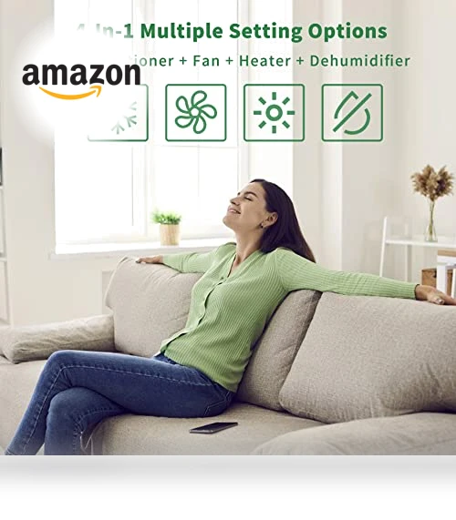 Portable Air Conditioner with Heater — Air Moisture Control, Uhome