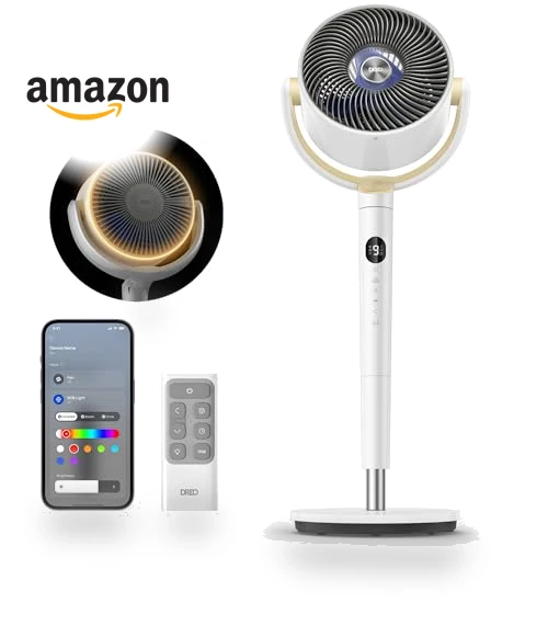 Smart Pedestal Fan with RGB Light — Ceiling Fans, Dreo