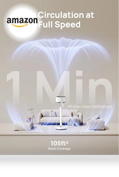 Smart Pedestal Fan with RGB Light — Ceiling Fans, Dreo