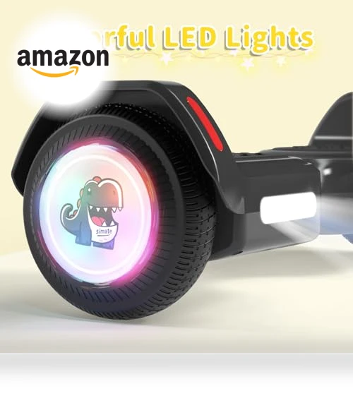 Bluetooth Scooter with LED Lights & APP Control — Electric Self-Balancing Scooters, SIMATE