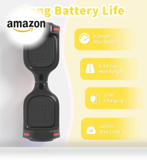Bluetooth Scooter with LED Lights & APP Control — Electric Self-Balancing Scooters, SIMATE