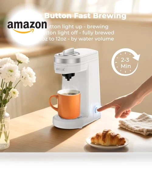 Compact Single Serve Coffee Maker for K Pods — Coffee Makers, CHULUX