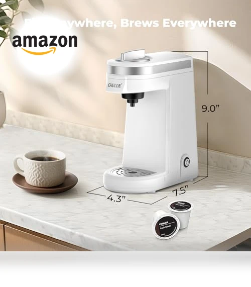 Compact Single Serve Coffee Maker for K Pods — Coffee Makers, CHULUX