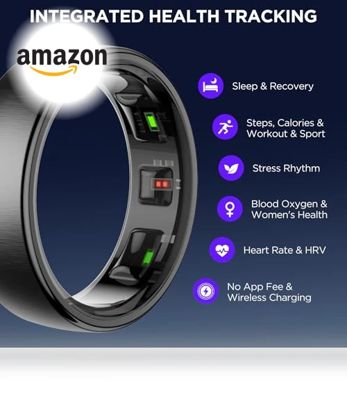 Fitness Tracker Smart Ring — Arm & Wrist Wearables, Amwentu